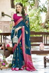 Jiya 25 By Vallabhi Moss Georgette With Floral Print Saree Wholesale Suppliers In India